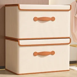 Folding Clothes Storage Bag Portable Wardrobe Sorting Storage Box with Reinforced Handle for Bedding Quilt Organizers Cabinets