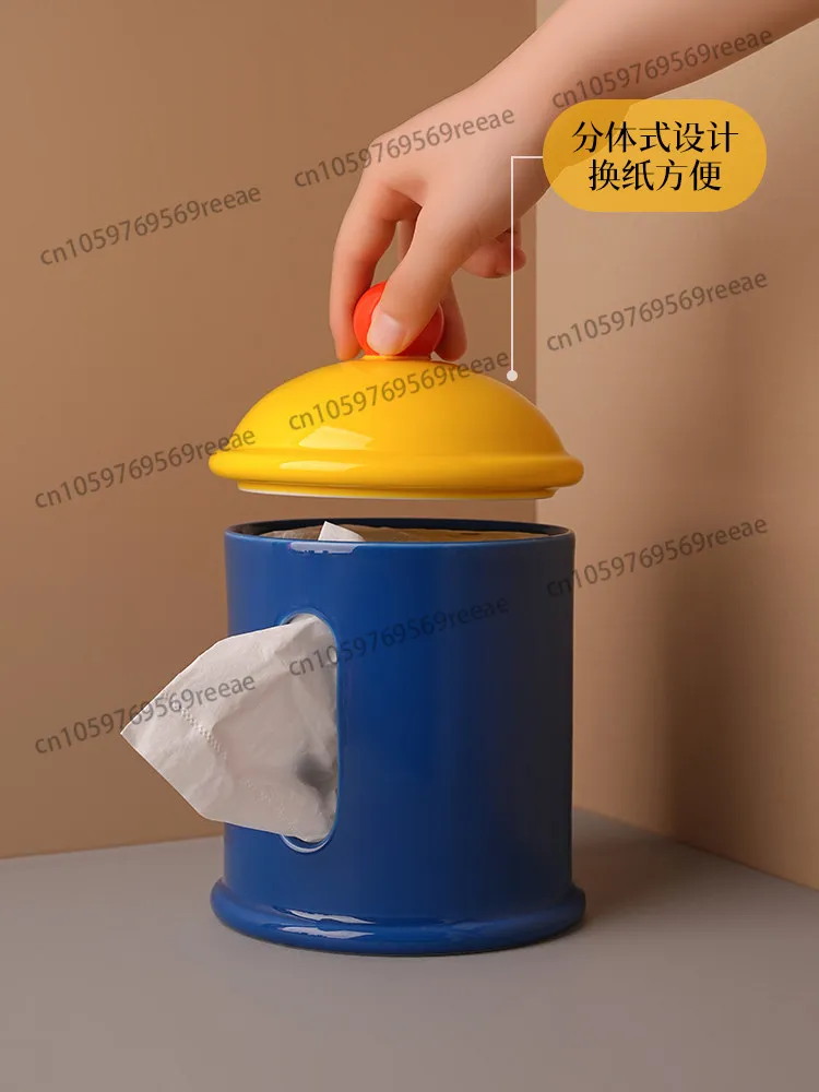 

Контрастный цвет, милый, элегантный, настольный органайзер для рулонов бумаги в виде картонной тубы, креативный дизайн.