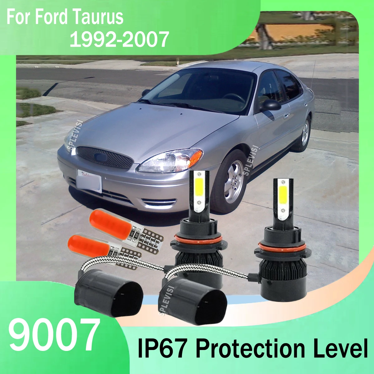 

9007 Car COB LED Headlight Bulb For Ford Taurus 1992 1993 1994 1995 1996 1997 1998 1999 2000 2001 2002 2003 2004 2005 2006 2007