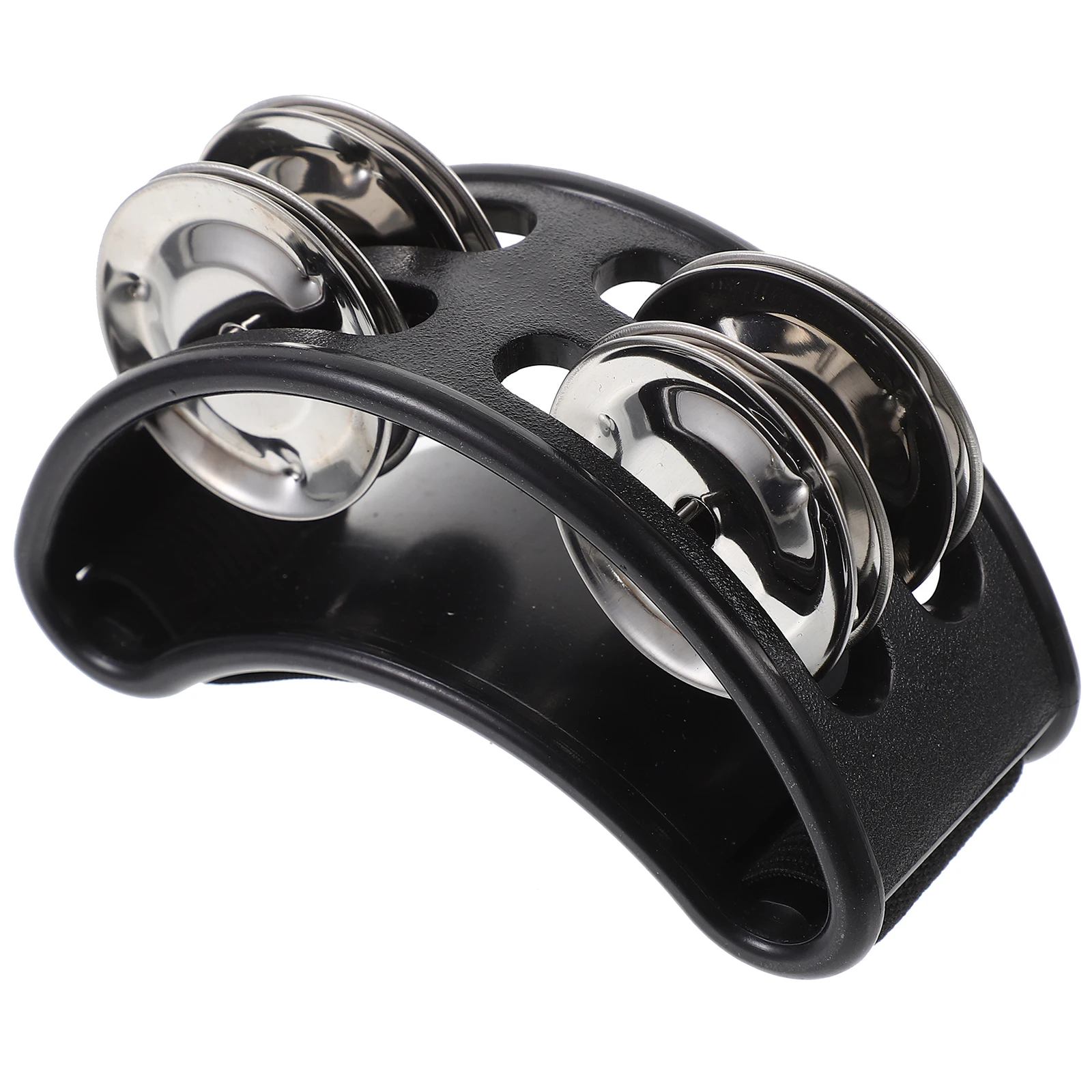 

Foot Bell Percussion Instrument Tambourine Musical Handheld Grooves Jingle Bells
