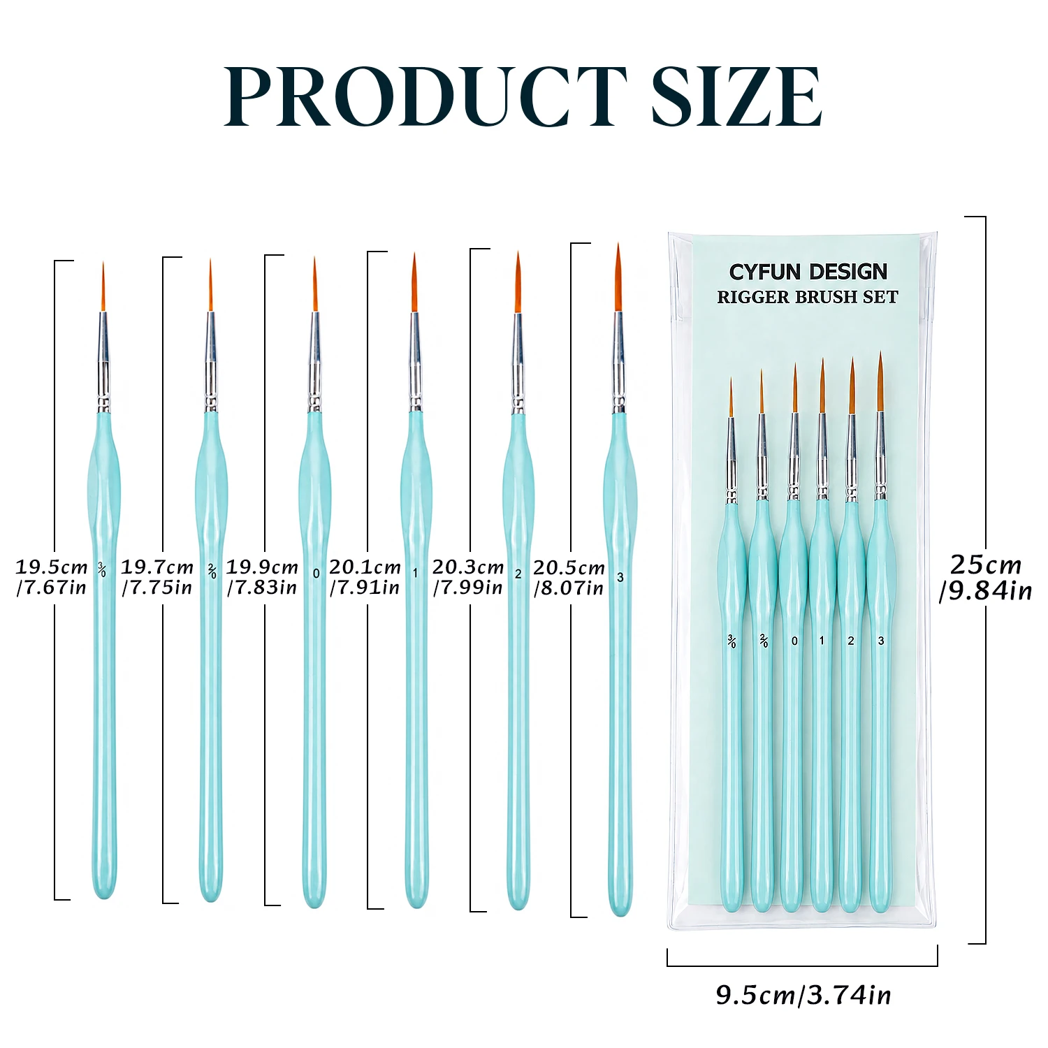 Rigger Pinselset 6-teilig, fei – Detailing Brush Set Bewertung und Preis