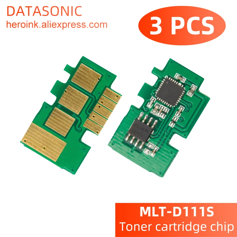 MLT-D111S MLT D111S D111 111 111S 토너 카트리지 칩, MLT-D111L 삼성 M202020W M2020 M2022W M2070W M2070 프린터 리셋, 3 개 