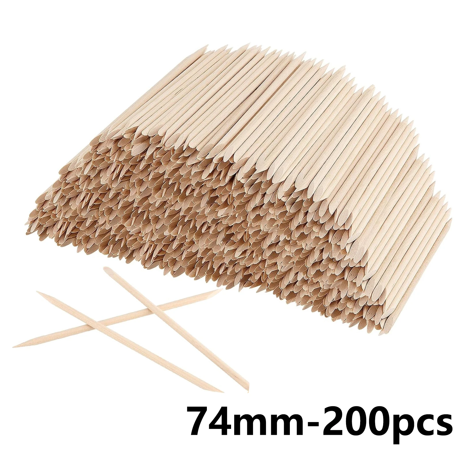 100/50 stücke Nail art Pusher Orange Holz Sticks Nagelhautschieber Entferner Strass Punktierung Entfernung Maniküre Pediküre Pflege Werkzeuge