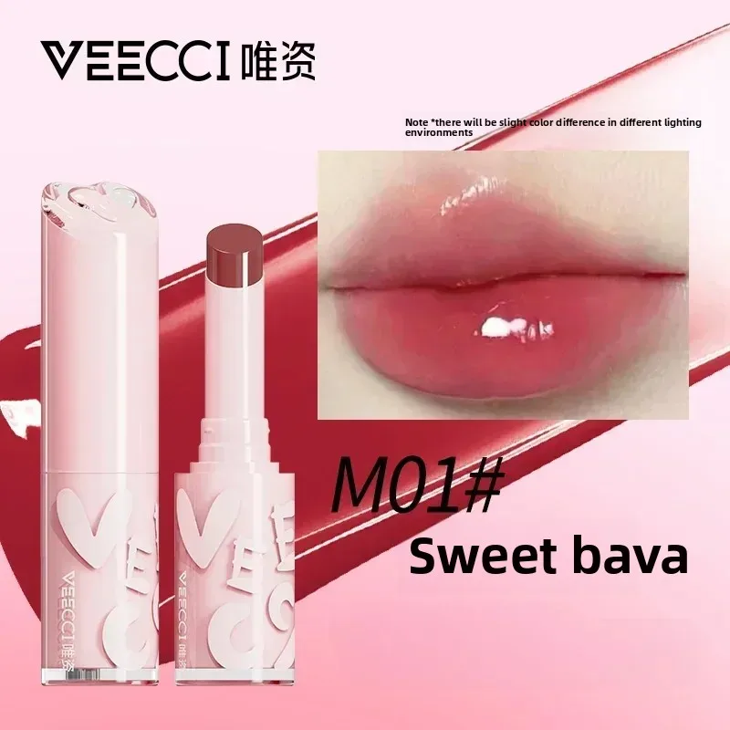 

VEECCI Water Mirror Lip Glaze Moisturizing Essence Solid Lip Honey Long lasting Makeup