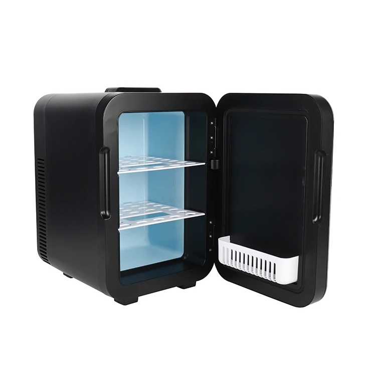 

Оптовая продажа: портативный мини-холодильник 10 л черного цвета с ручкой для автомобиля и дома, для косметики и напитков, мини-бар, автомобильный холодильник
