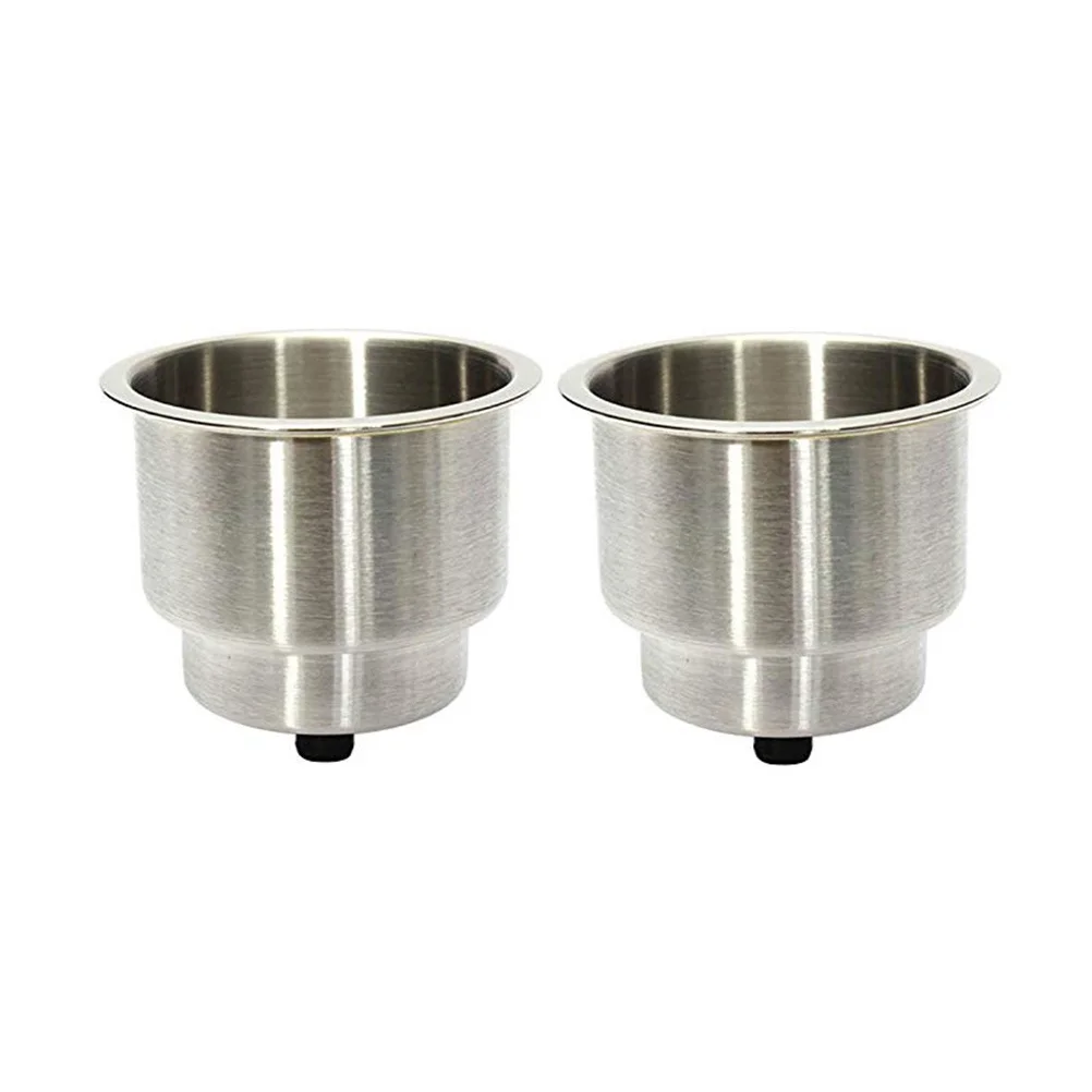 

2Pcs Drink Bottle Bracket for Marine Rv Boat Camper Stainless Steel Easy Install Silver Drink Bottle Holder Water Cup Holder