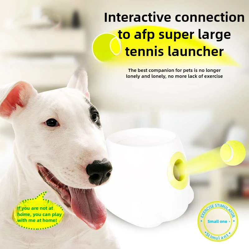 Pet Electric Toy Transmitter Dog Tee Machine Interactive Dog Toy Tennis Toss Machine Automatic Throwing Machine Pet Products