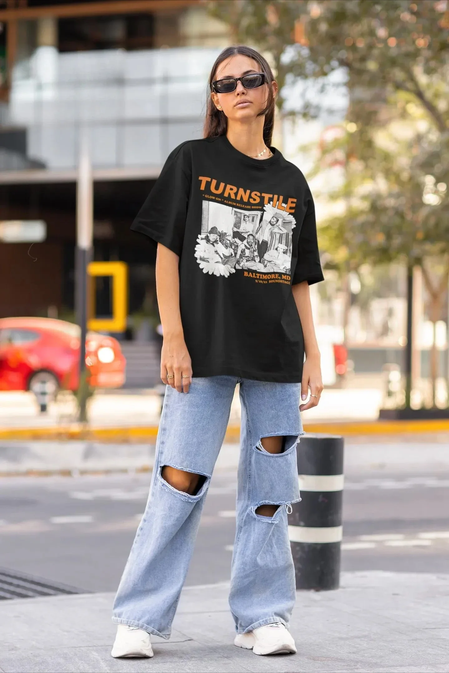 

2025 Turnstile Unisex T-Shirt - Rock Music Band Merch - Glow on Album Tee - Gift for Rock Music Fans - Nonstop Feeling