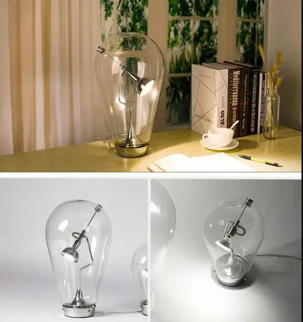 Blow Table Light modern magnet mouth blown glass designed by Pio and Tito Toso Sofa Side Office Study bedside Reading Desk Lamp