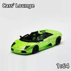 1:64 Lamborghini Murcielago Roadster Bat Convertible, alloy static miniature car fashion play model, adult collection pieces.