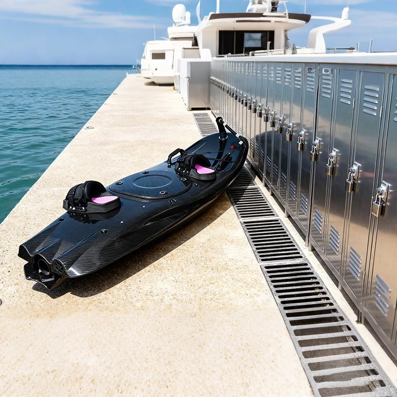 Powered Carbon Fiber Surf SUP Board 12V Waterproof with Fins Included for Offshore Waters 65KM/H