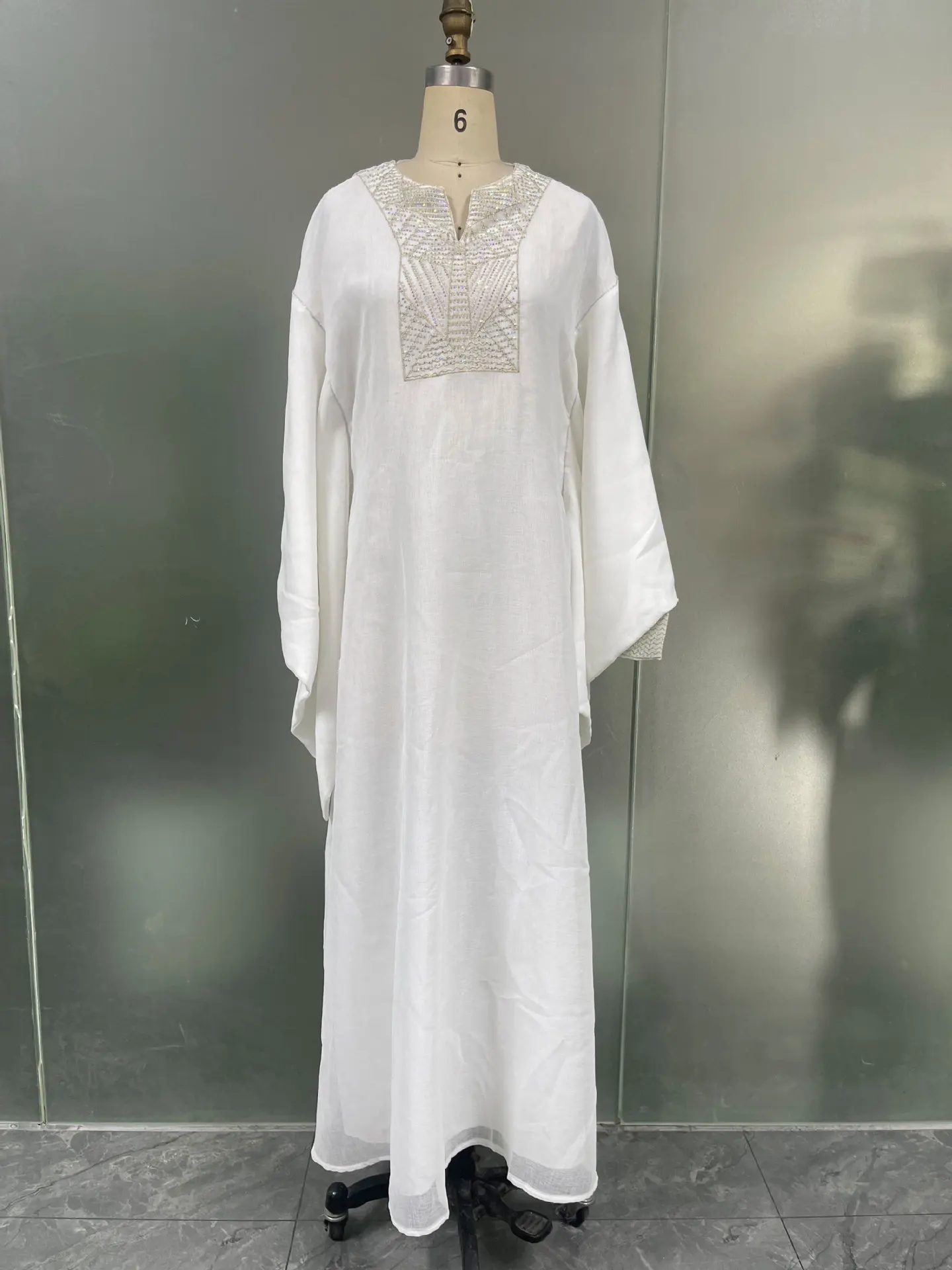 

Dubai Diamonds Abayas Turkey Women Muslim Dress Batwing Sleeve Loose Robe Kaftan Jalabiya Caftan Kebaya Musulman Islam Clothing