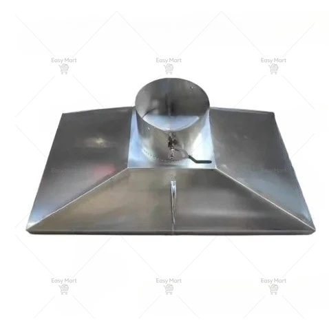 ステンレス製排煙フード-排気ガス吸煙真空フード-丸型ベルマウス吸引フード