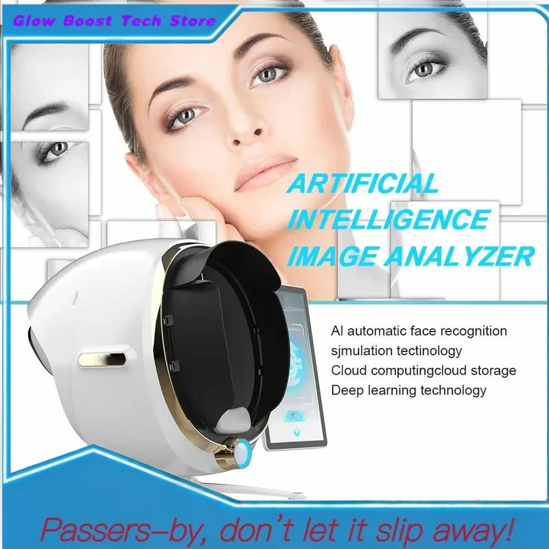 

Glow 3D Analizador De Piel Portable Face Visia Analysis Magic Mirror Skin Scanner Analyzer Faci