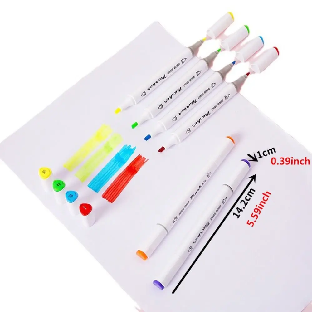 Water-based 12/24/36 Colors Marker Pens Double-ended Drawing Multicolor Markers Pens Set DIY Crafts Non-toxic