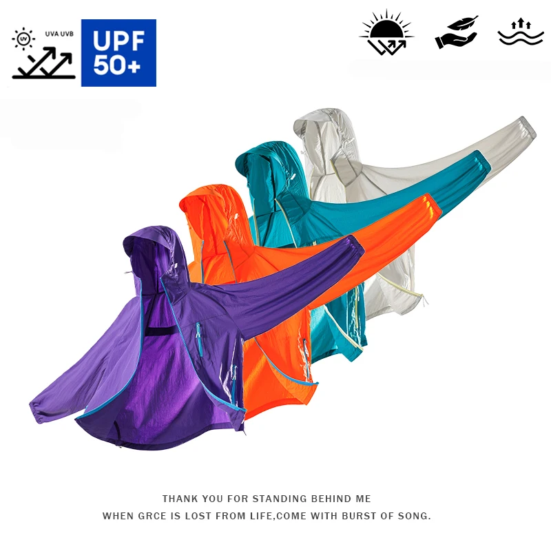 2026 Women Jacket Windbreaker Summer UPF Quick-dry hooded Light Thin Y2K Hip Coats Woman Hooded Coat veste femme Jackets Clothes