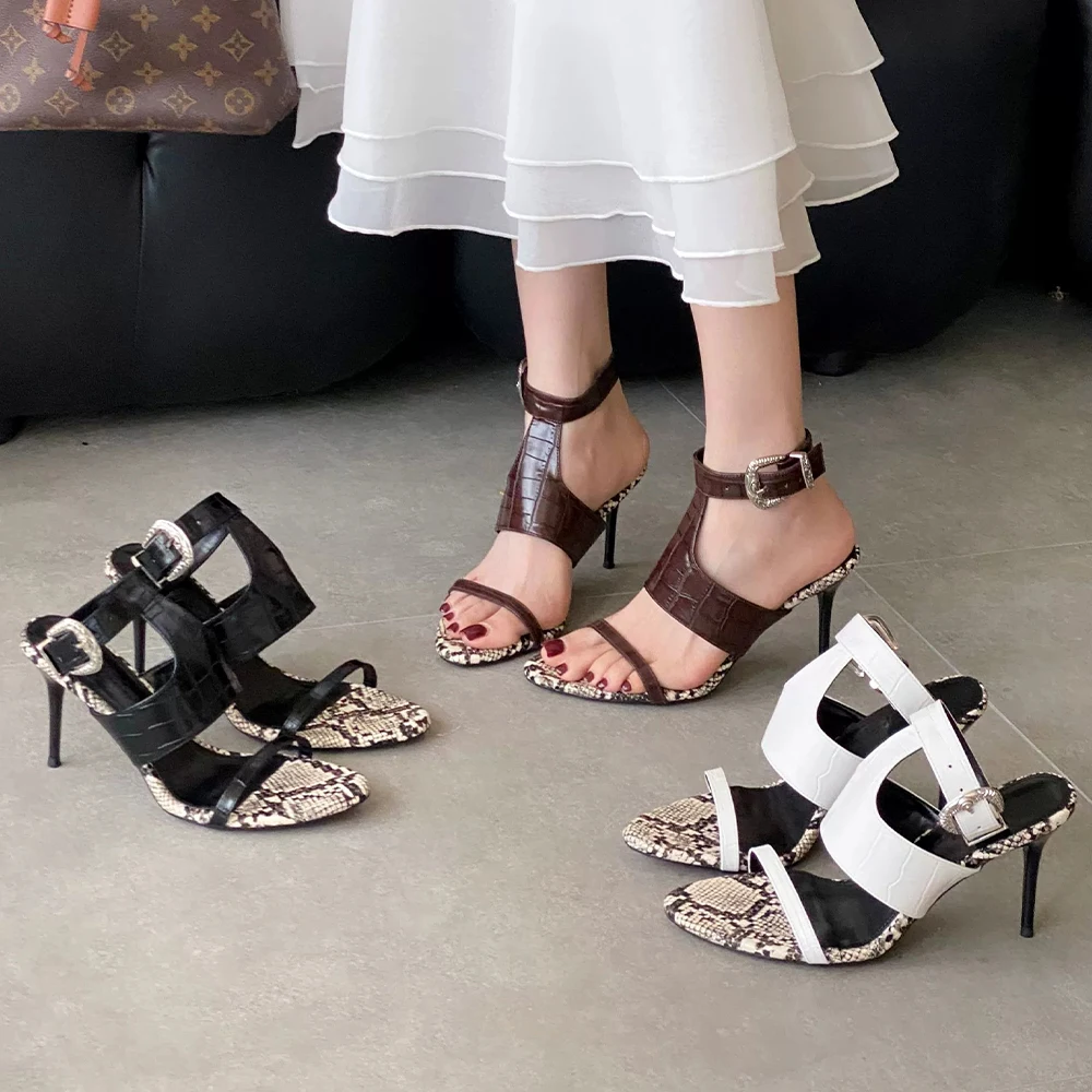 

Womens Round Peep Toe Platform Heels Sexy Sandals Buckle Ankle Strap Stilettos Dress Pumps Shoes Summer Heels Heeled Sandals