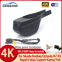 4K 2160P Dash Cam Car DVR Video Recorder Camera for Skoda Kodiaq Octavia A7 A5 Rapid Fabia Superb Karoq Yeti DashCam