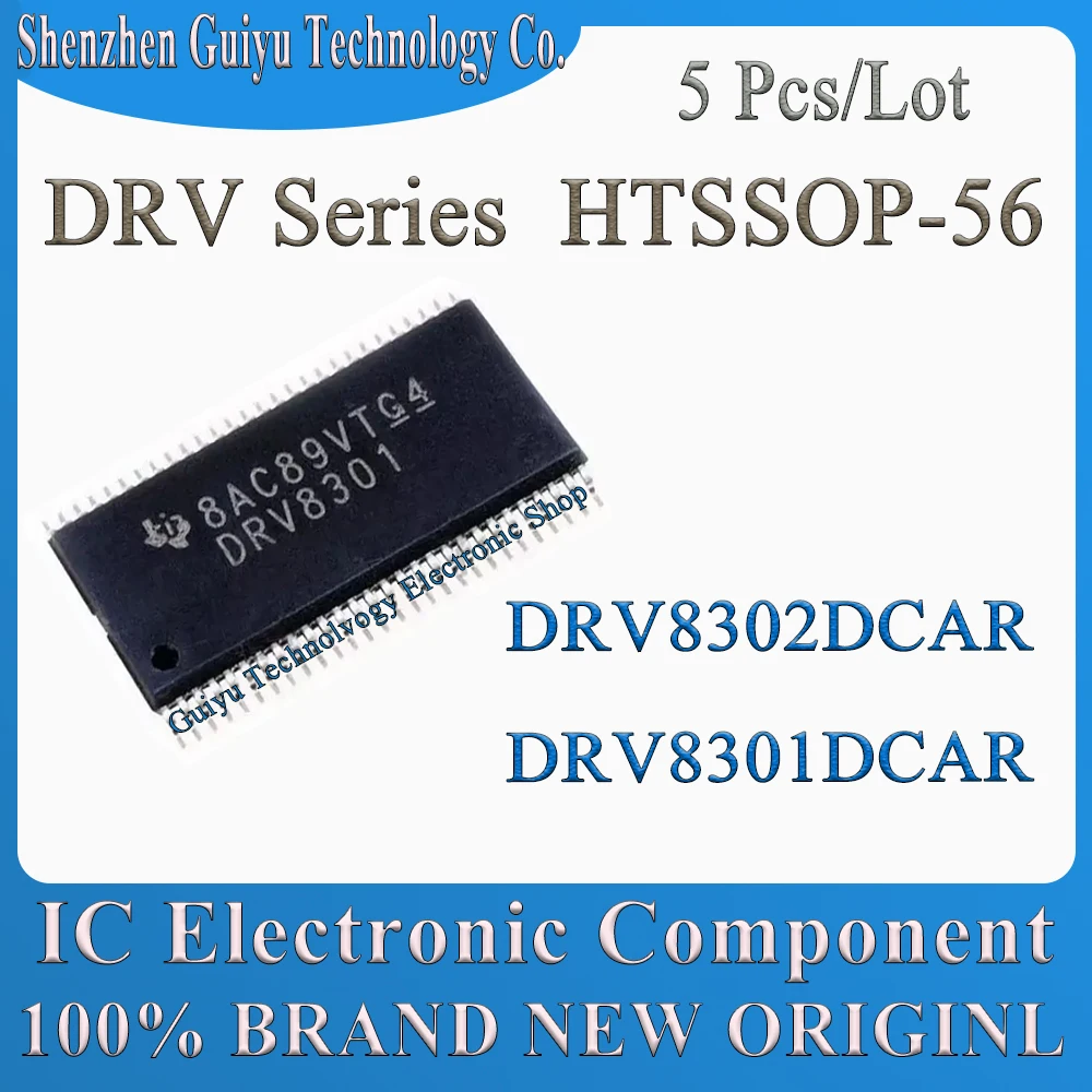 

5Pcs/Lot DRV8301DCAR DRV8302DCAR DRV8301DC DRV8302DC DRV8301 DRV8302 DRV83 8301 8302 DRV Series HTSSOP-56 IC Chip