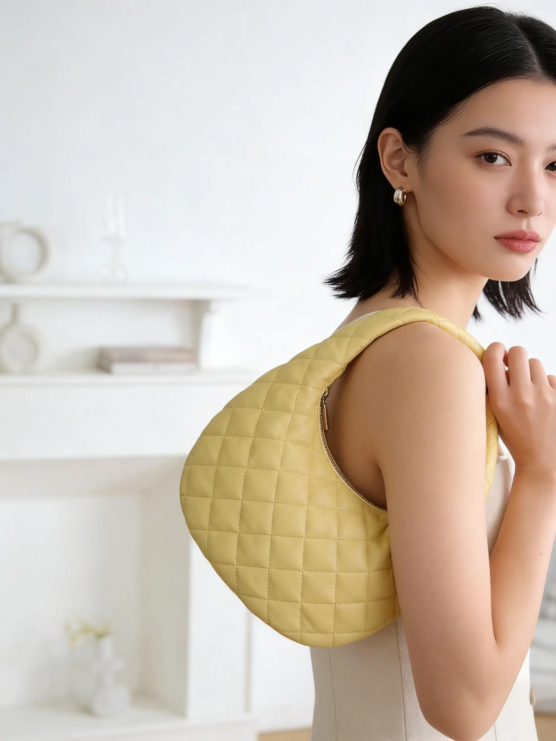 

Women Top Handle Bag Versatile Soft Satchel Bag Lightweight Down Clutch Bag Quilted Tote Handbag Luxury handbags