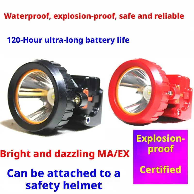 

Взрывозащищенная фара-фонарь SHINEKNOT для каски, мощный водонепроницаемый шахтерский фонарь с длительным временем работы, крепление на каску, зарядка от сети