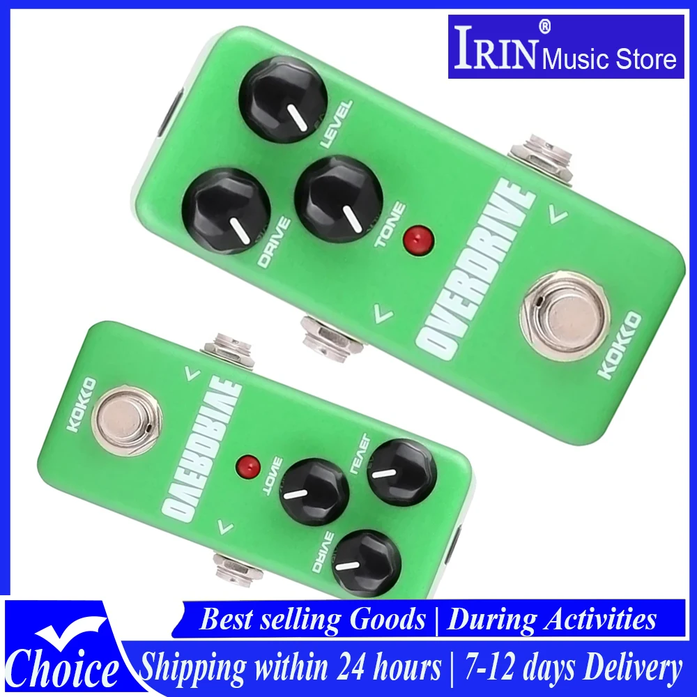 

KOKKO Overdrive Electric Guitarra Effect Pedal Natural Tube Overdrive Effect True Bypass Pedal FOD3 Electric Guitar Accessory