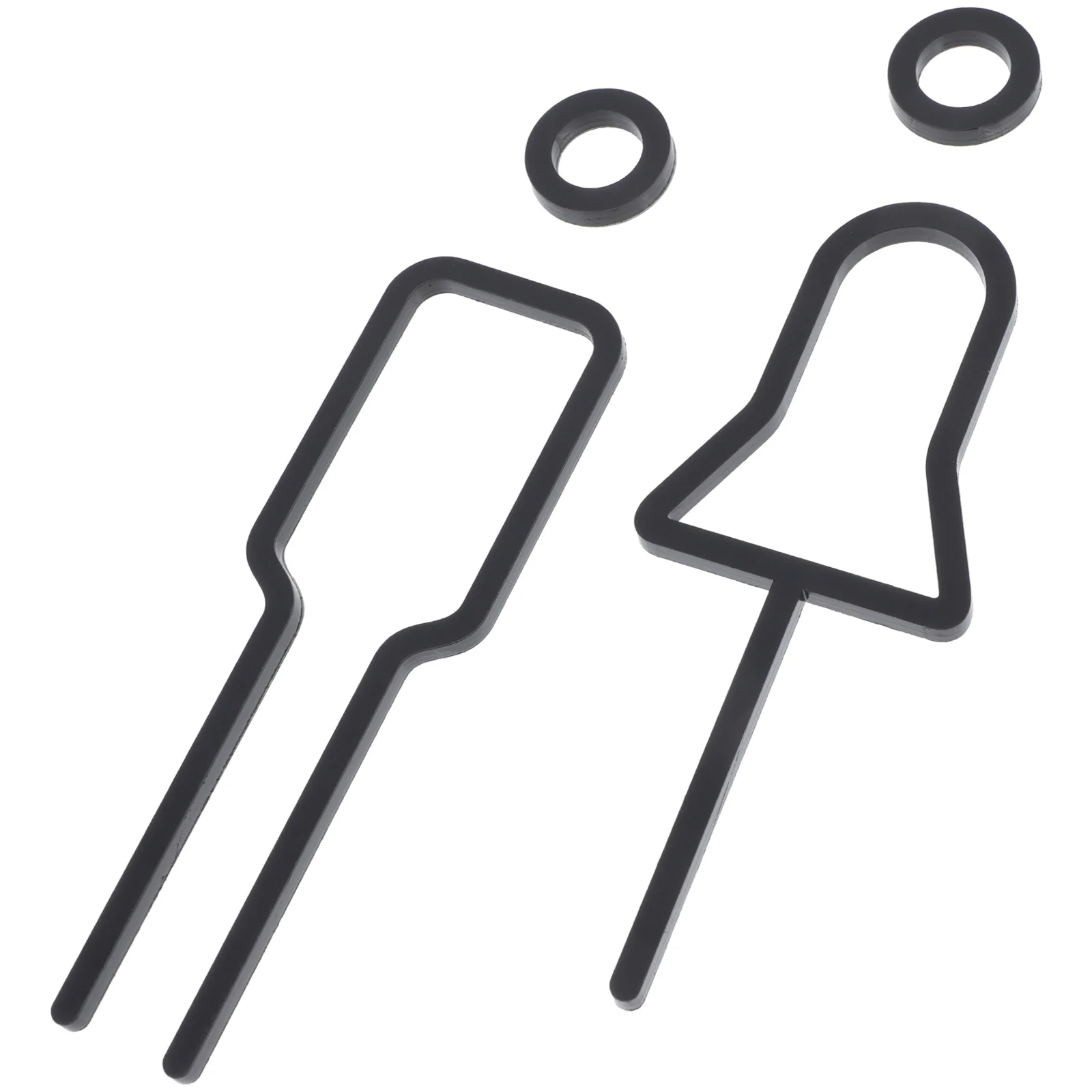 

1 set 1 Set Of Acrylic Signs For Home Toilet Sign Modern Bathroom Decor Restroom Identification Markers Men Women Bathroom Sign