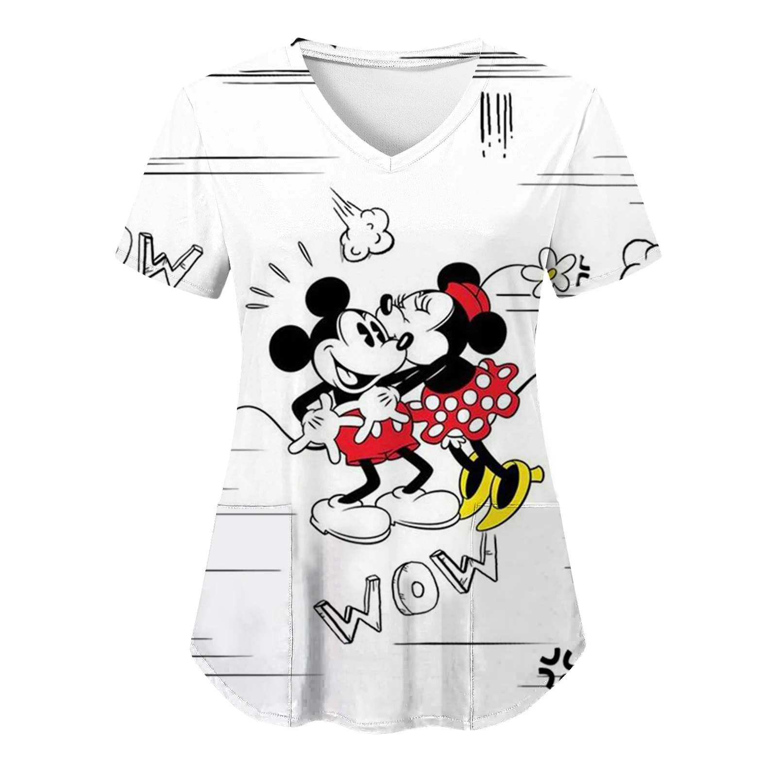 

Disney Woman Clothing Pocket 2024 Nursing Uniform Women's -shir T Shirt Y2k Funny Tees Store Coquette Dresses Tops Traf T-shirt