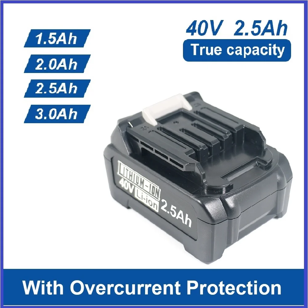 

18650 40V battery For Makita 40V 1.5-3Ah TOOL rechargeable lithium-ion battery XGT screwdriver cutting machine BL4025，BL4040，
