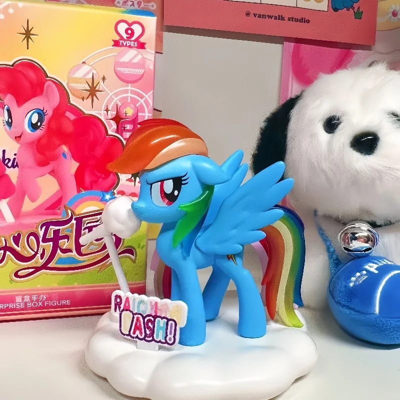 MINISO Little Pony Sweetheart Paradise Series Blind Box Toys Pink Pie Rarity Apple Jake Fluttershy Modello regalo sorpreso