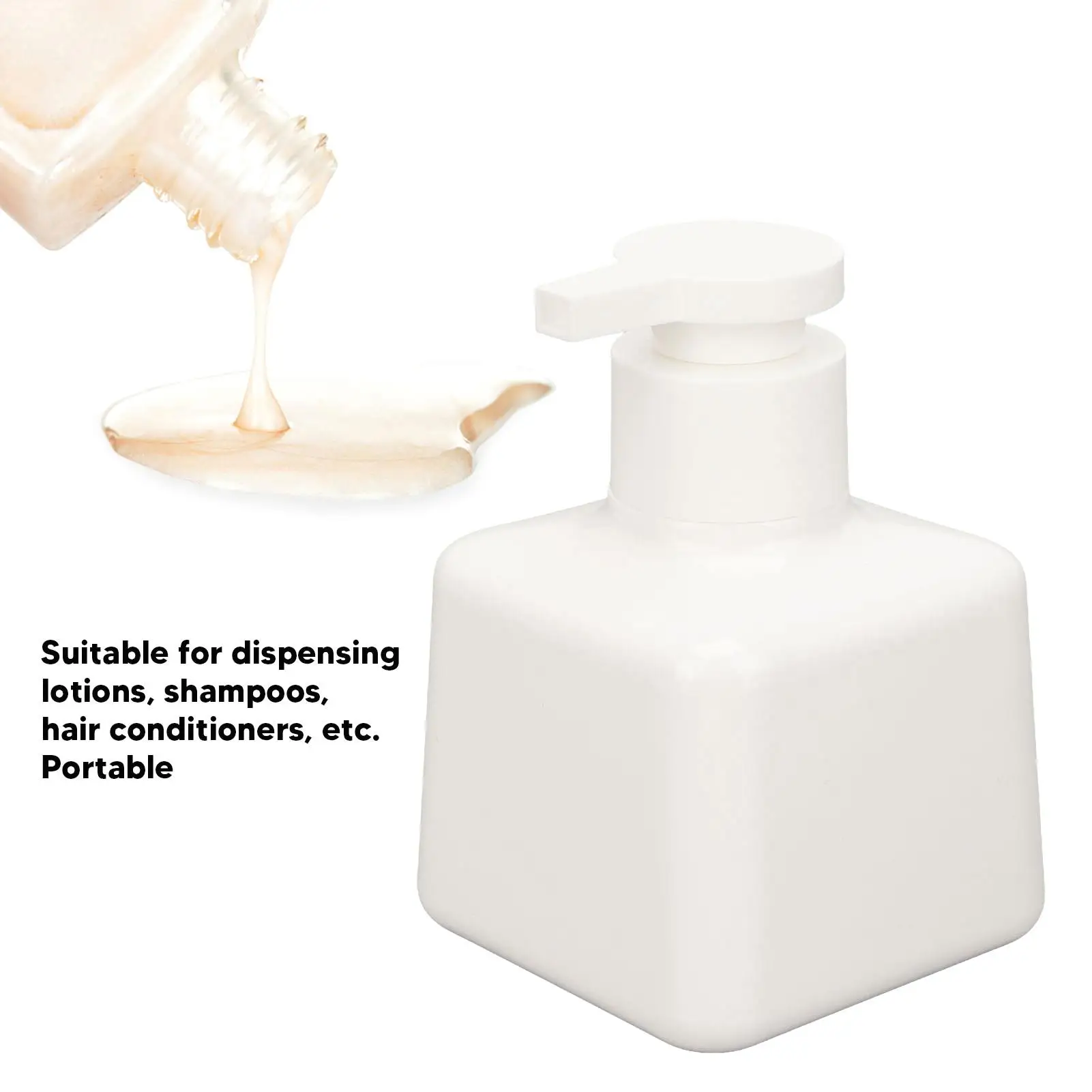 200ml Travel Pump Bottle Empty Cosmetic Container Refillable Lotion Dispenser