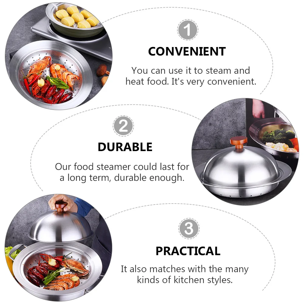 

Premium Stainless Steel Steamer Multifunctional Kitchen Accessories for Steaming Heating Delicious Meals At Home