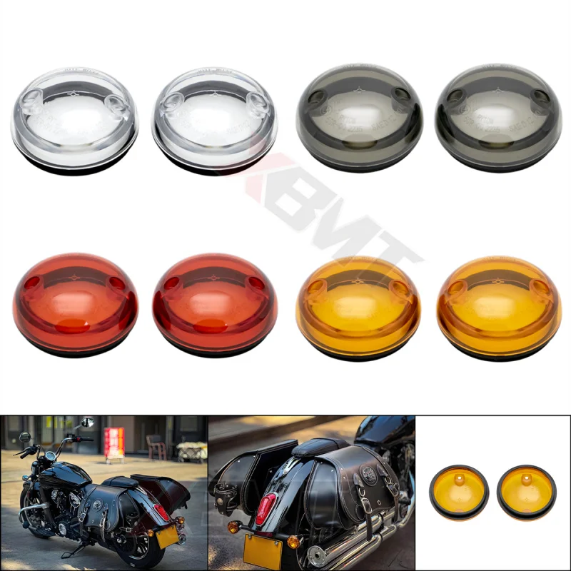 Motorrad-Blinker-Linsenabdeckung vorne und hinten für Indian Scout/Sixty/ABS/Sixty ABS/100th Anniversary