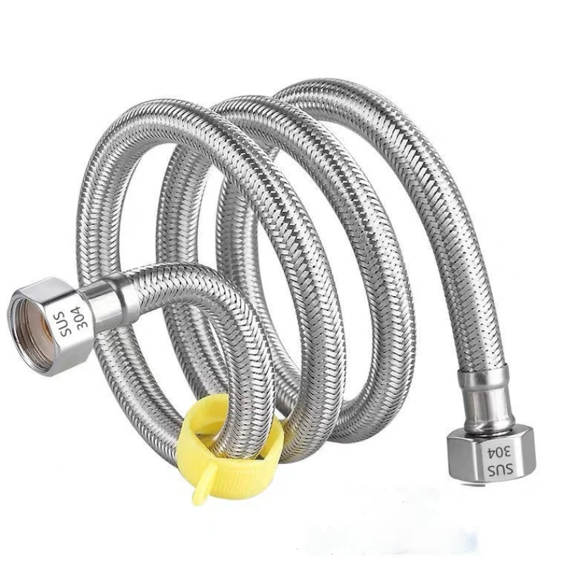 Metal Explosion-Proof 304 Stainless Steel Braided Hose, Household Water Heater, Toilet Faucet, Hot And Cold Water Inlet Pipe