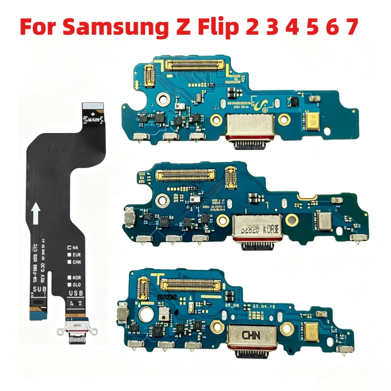 USB Charging Port Flex Cable Charger Dock Board Flex For Samsung Galaxy Z Fold2 F926 Fold3 F936 Fold4 Fold5 Fold6 Fold7 F966 5G