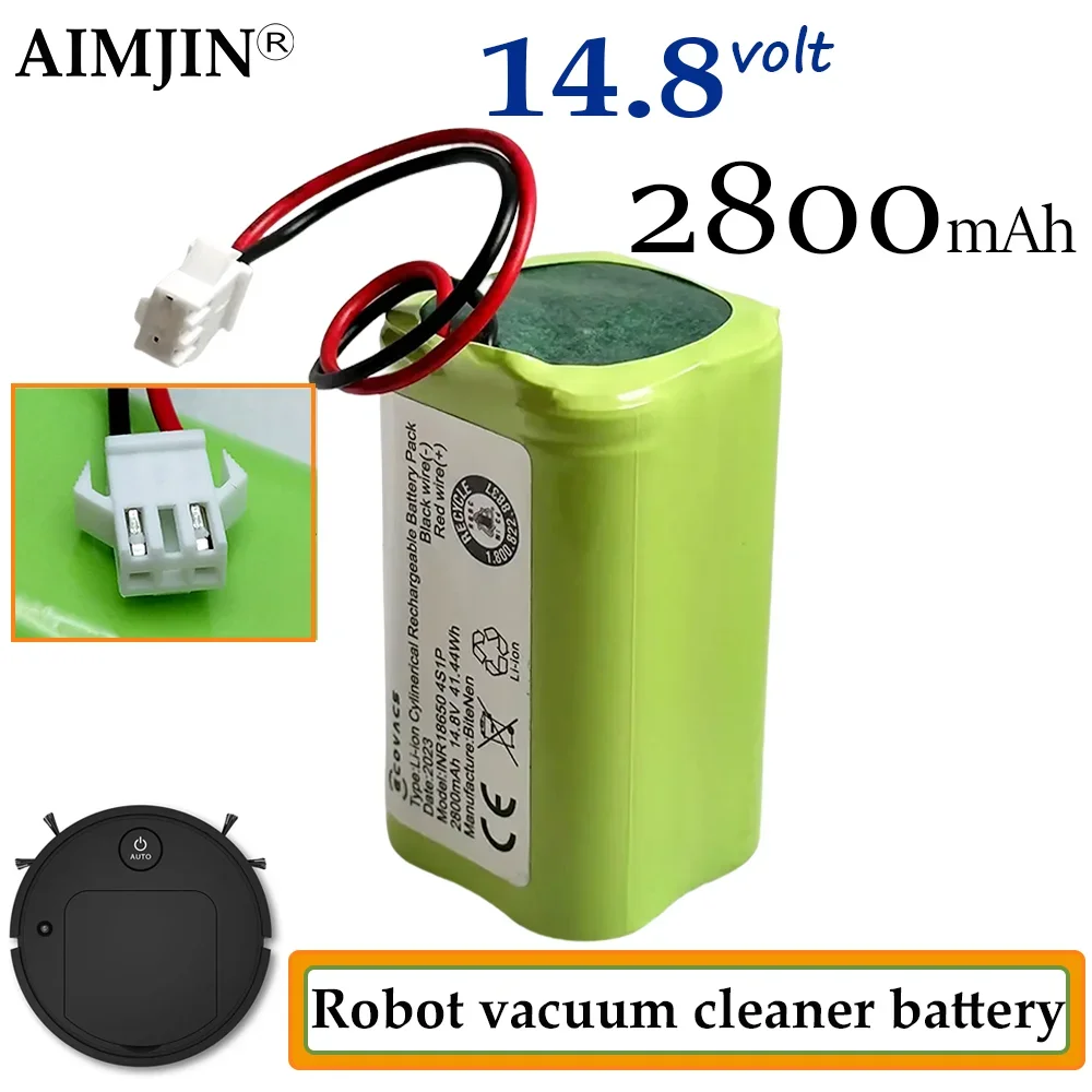 

New 14.8V 2800mAh Li-ion Battery 4S1P Rechargeable Battery Pack Suitable for Sweeping Robotic Vacuum Cleaner Replacement Battery