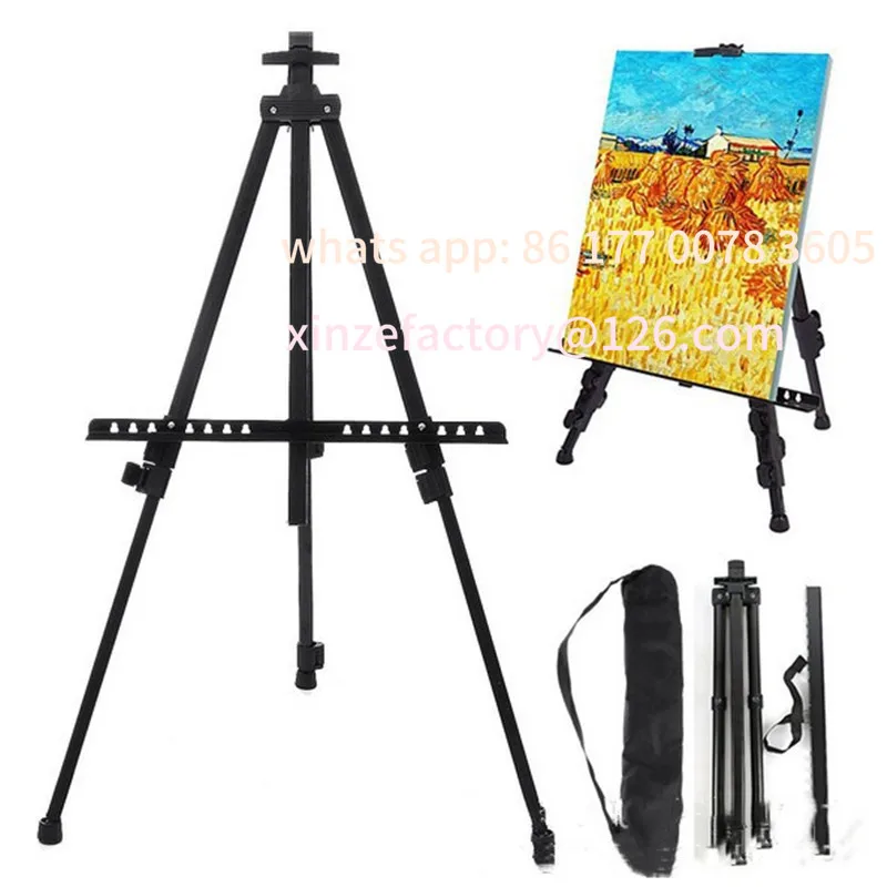 

Customizable Portable Adjustable Metal Sketch Easel Sketch Drawing For Artist Art Supplies Stand Foldable Travel Easel Shelf