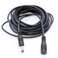 5521 5.5*2.1 2.5mm Male Female 12V 24V Extension DC Power Cord Cable For CCTV connector plug LED Jack camera adapter 10 15 20m