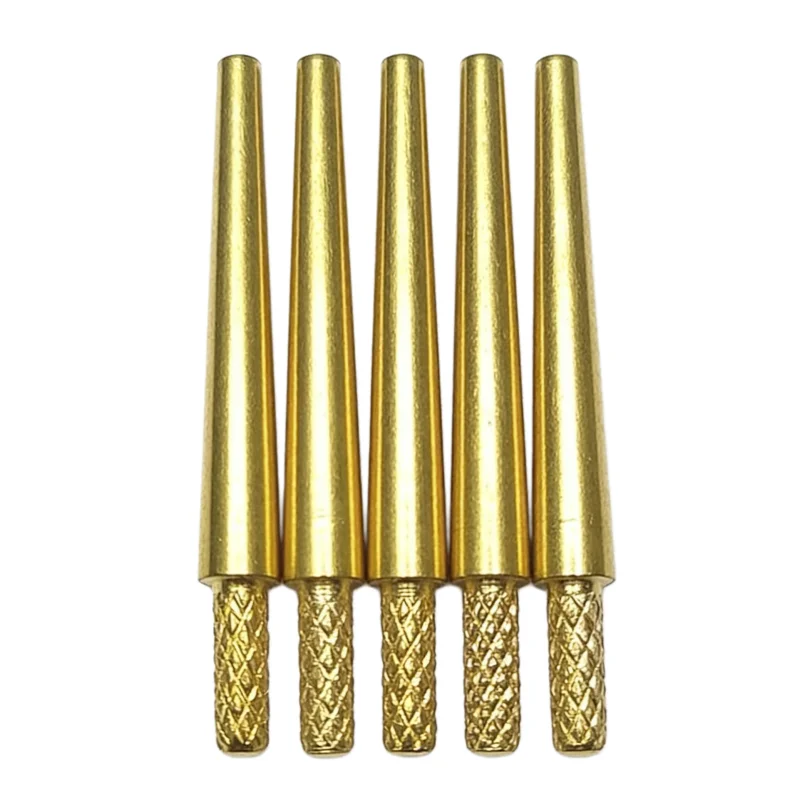 100pcs Brass Locating Pins for Denture Base Dental Nail Pins with Grooves Plaster Nails Articulator Mounting Plates Nails