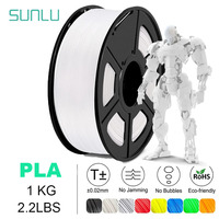 SUNLU PLA /Rainbow/WOOD/Marble/Carbon Fiber/Clear Filament 1.75mm 1kg Spool (2.2lbs) Neatly Wound Filament Fit Most FDM Printer