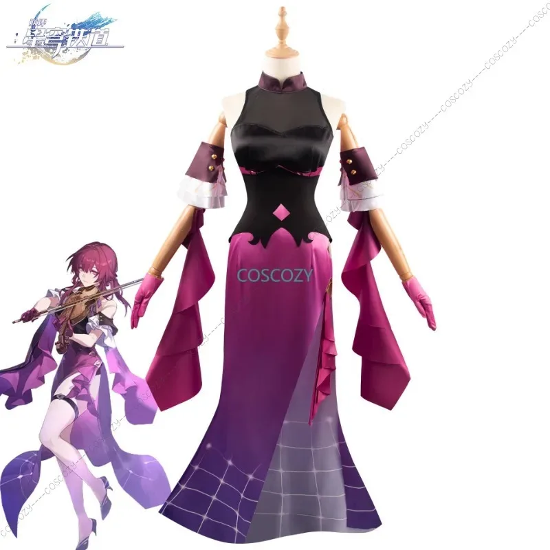 Сиси 2233Game Honkai Star Rail Concert Косплей Костюм Парик Комплект Игра Новый Наряд Кафка Длинное Платье Конвенция Комикс C