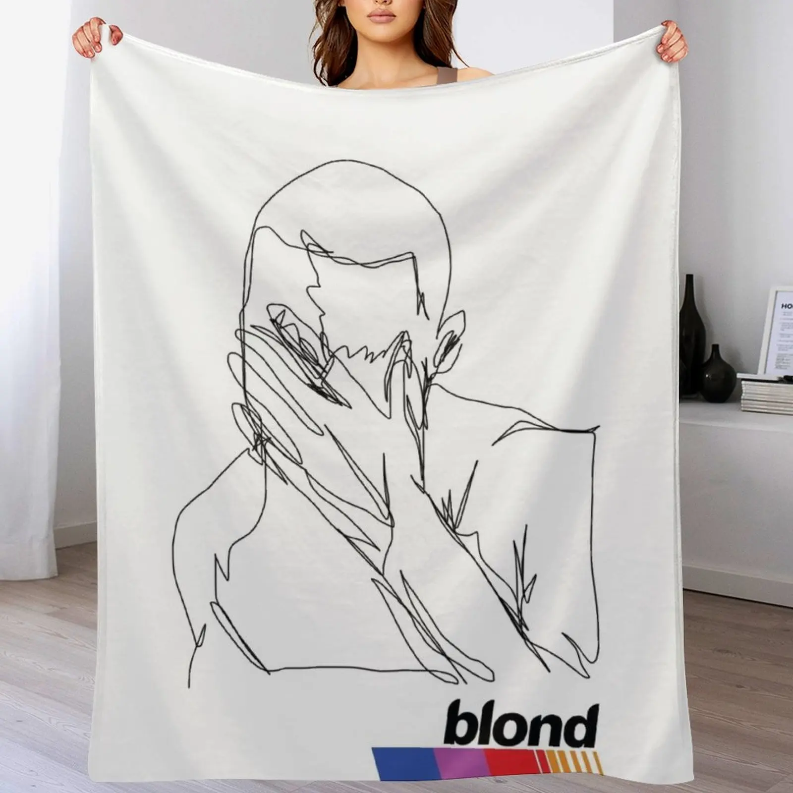 

Frank Ocean Blonde Throw Blanket heavy to sleep Blankets For Baby Polar Nap Blankets