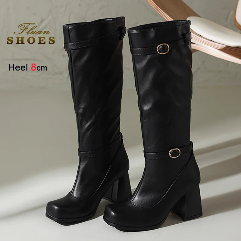 8CM Block Heel West… - image