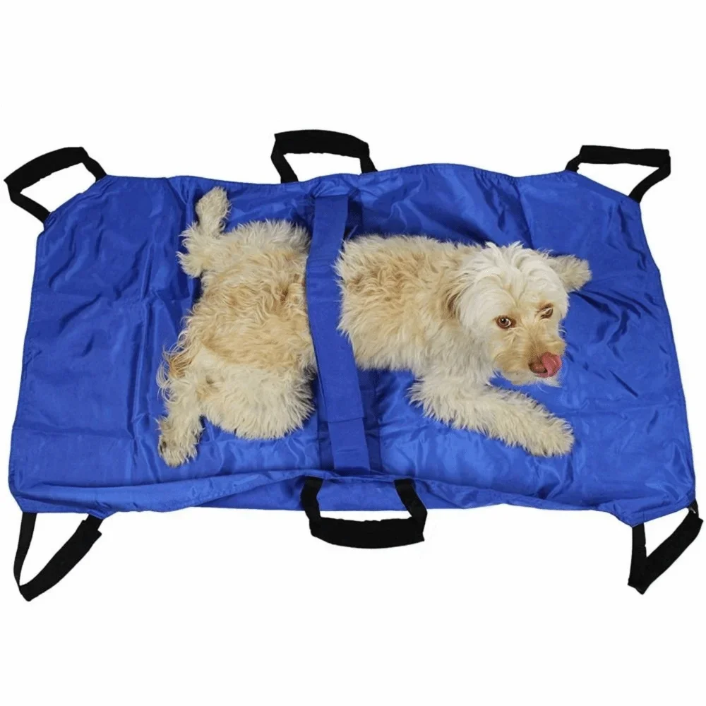 

Водонепроницаемые носилки для перевозки домашних животных, 6 ручек, складная переноска для собак, носилки, удобная большая несущая бандана, товары для домашних животных