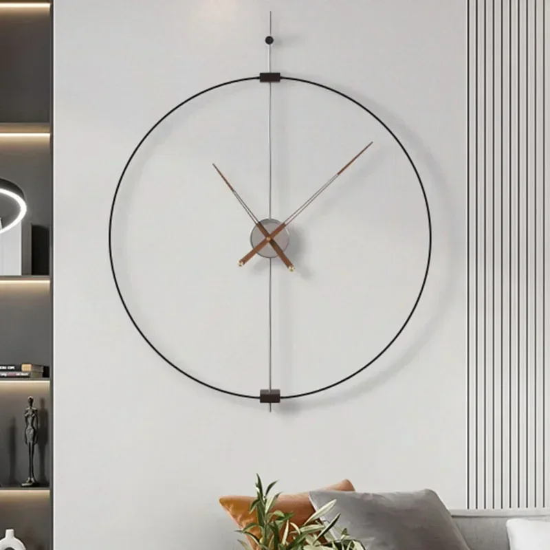 

Modern Round Wall Clocks Minimalist Silent Design Interior Luxury Living Room Wall Watch Large Horloge Murale Home Decoration