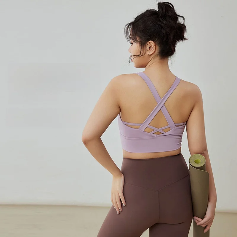 

plus Size Sports Underwear for Women High Strength Anti-Shock Anti-Sagging Running Fitness Bra Vest Chubby Girl