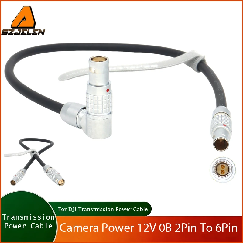 

New Arriving Camera Power 12V 0B 2Pin to 1B 6Pin(4+2) for DJI Transmission Power Cable