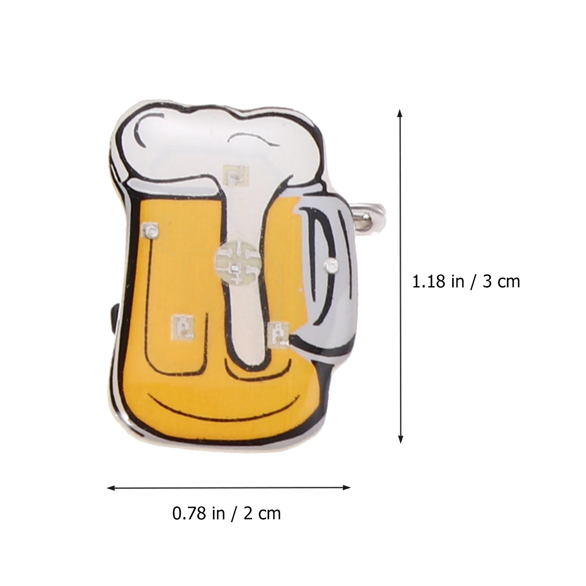 10szt Cartoon Beer Mug Broszki Migające LED Light Up Badge Broszka Party KTV Bar Favors Decor Prop Biżuteria Szpilki Akcesoria NOWOŚĆ ﻿