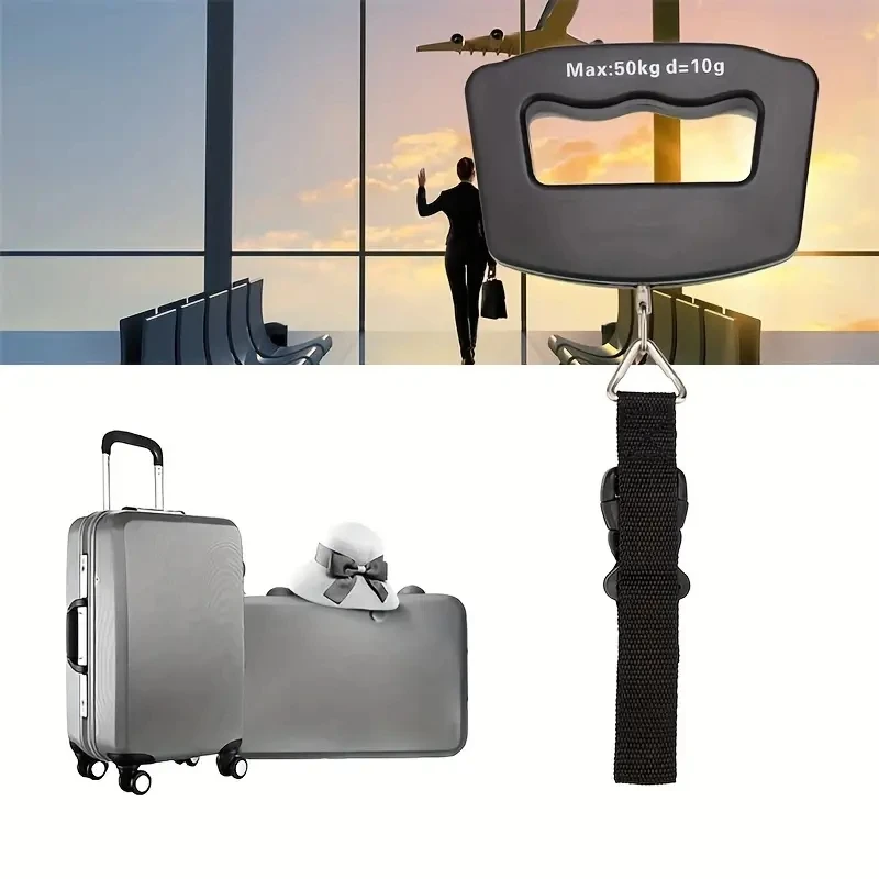 50kg/10g Digital Luggage Scale Electronic Portable Suitcase Travel Weighs with Backlight Electronic Travel Hanging Scales