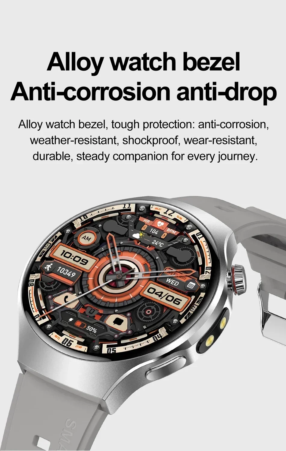 Sports Smart Watch with Bluetooth Calling, IP67 Water Resistance and 150+ Sports Modes description 4